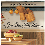 God Bless This Home Peel & Stick Wall Decal