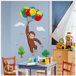Curious George Giant Peel & Stick Wall Decal