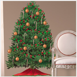 Build A Christmas Tree Peel & Stick Wall Decals