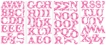 Alphabet Pink Peel & Stick Wall Decals