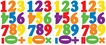 Numbers Primary Peel & Stick Wall Decals