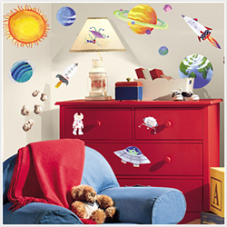 Outer Space Peel & Stick Wall Decals