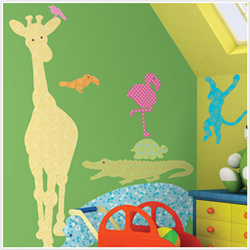 Animal Silhouettes (Colors) Peel & Stick MegaPack Wall Decals