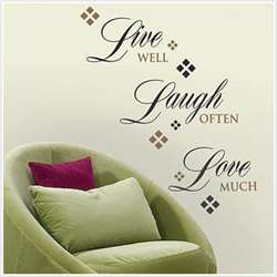 Live, Love, Laugh Peel & Stick Wall Decal