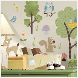 Woodland Animals Peel & Stick Wall Decals