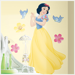 Snow White Giant Wall Decal With Gems