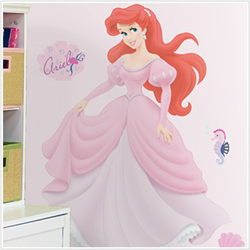 Ariel Giant Wall Decal With Gems