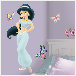 Jasmine Giant Wall Decal With Gems