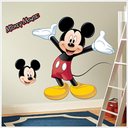 Mickey Mouse Peel & Stick Giant Wall Decal