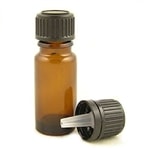 10ml Amber Glass Bottle with dripolator plug and cap