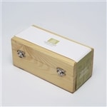 Hand-crafted empty wooden chest for 10 essential oils
