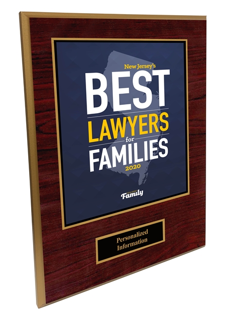 2020 Deluxe New Jersey's Best Lawyers for Families Plaque