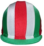 Front To Back Multi-Color Helmet Covers in Lycra, Caliente Style by Equiwin