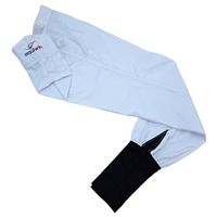 High Quality Polyester Jockey Pants, Summer Style, White with Colored Elastic Leggings by Equiwin