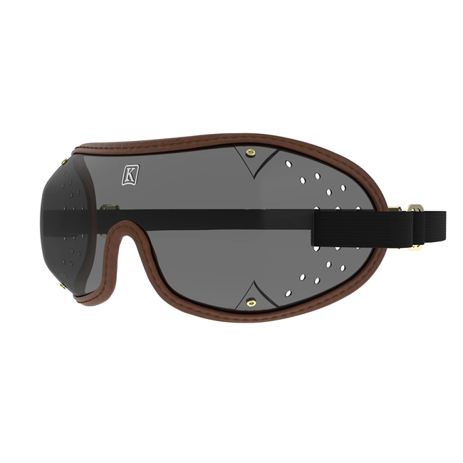 Triple Slot UV Protected Smoke Grey Lens Jockey Goggle by Kroop's