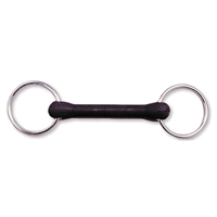 Rubber Covered Mouth Loose Ring Snaffle Bit, 5 inch