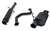 Yonaka 1992-1995 Honda Civic 3DR Hatch (DX/Si) Catback Exhaust (Black Powder Coat)