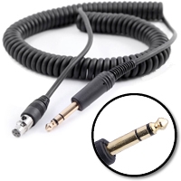 David Clark Style 5ft. 1/4 Headset Coil cord