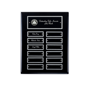 Black Finish Perpetual Plaque