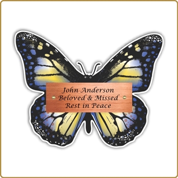 Blue Butterfly Donor Plaque