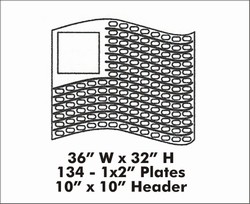 PAT134 Patriot Flag (134 Plates)