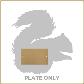 Replacement Plate for Black Acrylic Squirrel Silhouette
