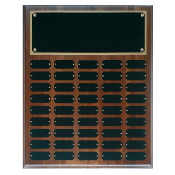 Step Edge Walnut Perpetual Plaque