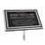 Cast aluminum economy stake mount plaque