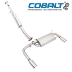 Stainless Steel Cat-Back Exhaust with Dual Tip Muffler by Cobalt for 1990-97 Miata