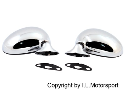 I.L. Motorsport Chrome Mirrors Set Miata MX-5 set of 2 Manual 1990 1997