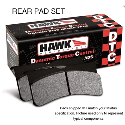 Hawk HPS REAR Performance DTC-30 Brake Pad for 1994 - 2003 Miata   HB159W.492