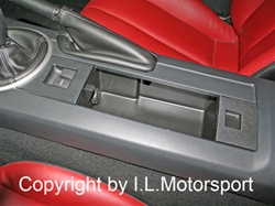 I.L. Store-It Center Console Insert Tray MX-5 2006 -  2008 With 12Volt Power Outlet (Black Finish)