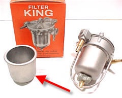 Aluminum Fuel Bowl (only) for the Filter King (P/N 99901.419)<br><font color="red">9004</font>