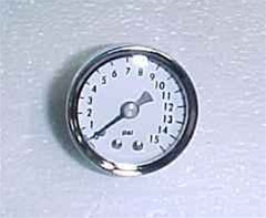 Fuel pressure gauge 1 1/2" diameter<br><font color="red">SP9715</font>