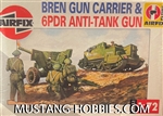 AIRFIX 1/76 Bren Gun Carrier & 6PDR Anti-Tank Gun