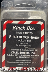 BLACK BOX 1/48 F-16D BLOCK 40/50 COCKPIT SET HASEGAWA