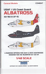 CARACAL MODELS 1/48 USAF /US COAST GUARD ALBATROSS SA-16A & UF-1G
