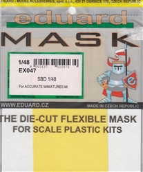 EDUARD MASK 1/48 SBD FOR ACCURATE MINIATURES