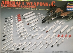 HASEGAWA 1/48 WEAPONS SET C US MISSILES & GUN PODS