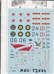 HI-DECAL LINE 1/72 MIG-25 FOXBAT A/E