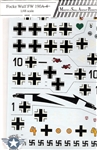 MASP DECALS 1/48 FOCKE WULF Fw-190A-4