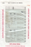 REPLI-SCALE DECALS 1/48 F-16 DATA 7 US INSIGNIA