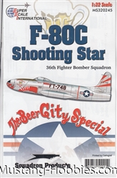 SUPERSCALE INT. 1/32 F-80C SHOOTING STAR 36TH FIGHTER BOMBER SQUADRON