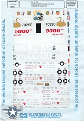 SUPERSCALE INT 1/48 F-4 E & C'S 557 TFS/ 12 TFW , 4TFW , 432 TRW THE 5000TH PHANTOM