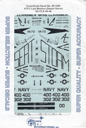 SUPERSCALE INT. 1/48 A7E'S LAST MISSION DESERT STORM VA-72 VA-46