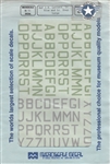 SUPERSCALE INT. 1/72 RAF ID letters LARGE lt blue lt grey