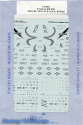 SUPERSCALE INT. 1/72 F-18A'S LOW VIS VFA-136, VFA-137 & USN STRIKE