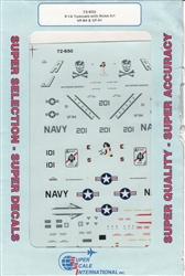 SUPERSCALE INT. 1/72 F-14 TOMCATS WITH NOSE ART VF-84, VF-41