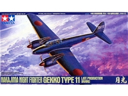 TAMIYA 1/48 Night Fighter Nakajima J1N Gekko Type 11 Late production (Irving)