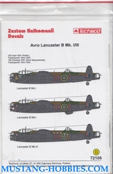 TECHMOD 1/72  AVRO LANCASTER B MK. I/III